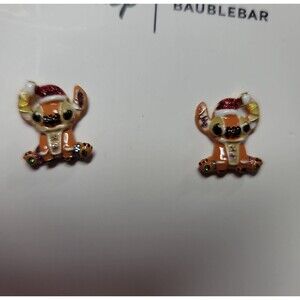 Baublebar x Disney Gingerbread Stitch stud earrings
